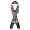 STAGG WOVEN NYLON GUITAR STRAP WITH RED/BLUE PAISLEY PATTERN 2