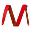 FENDER ESSENTIALS LEATHER STRAP RED