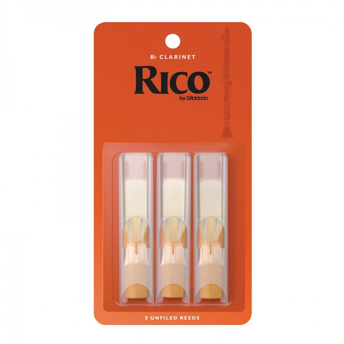 RICO BY D'ADDARIO BB CLARINET REEDS 1.5 (3 PACK)
