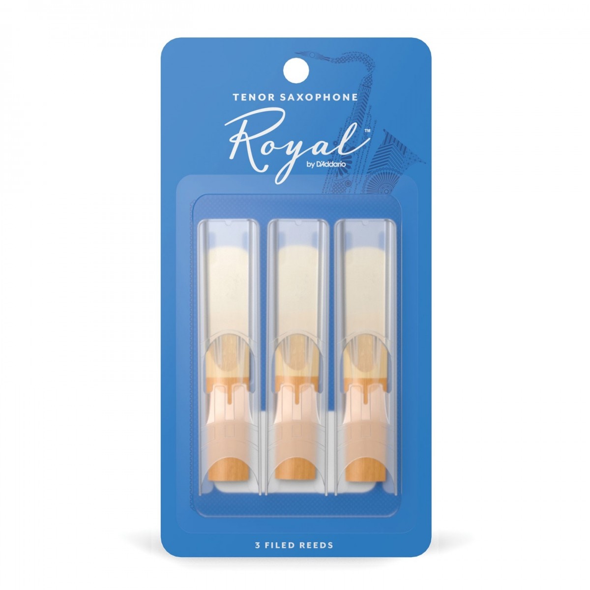 ROYAL BY D'ADDARIO TENOR SAXOPHONE REEDS 1.5 (3 PACK)