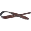 Brown padded leatherette guitar strap