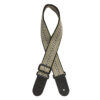 STAGG WOVEN COTTON GUITAR STRAP WITH RAFTER PATTERN WHITE