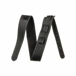 FENDER ESSENTIALS LEATHER STRAP, BLACK