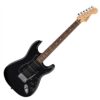FENDER STANDARD STRATOCASTER HSS, BLACK PICKGUARD, BLACK