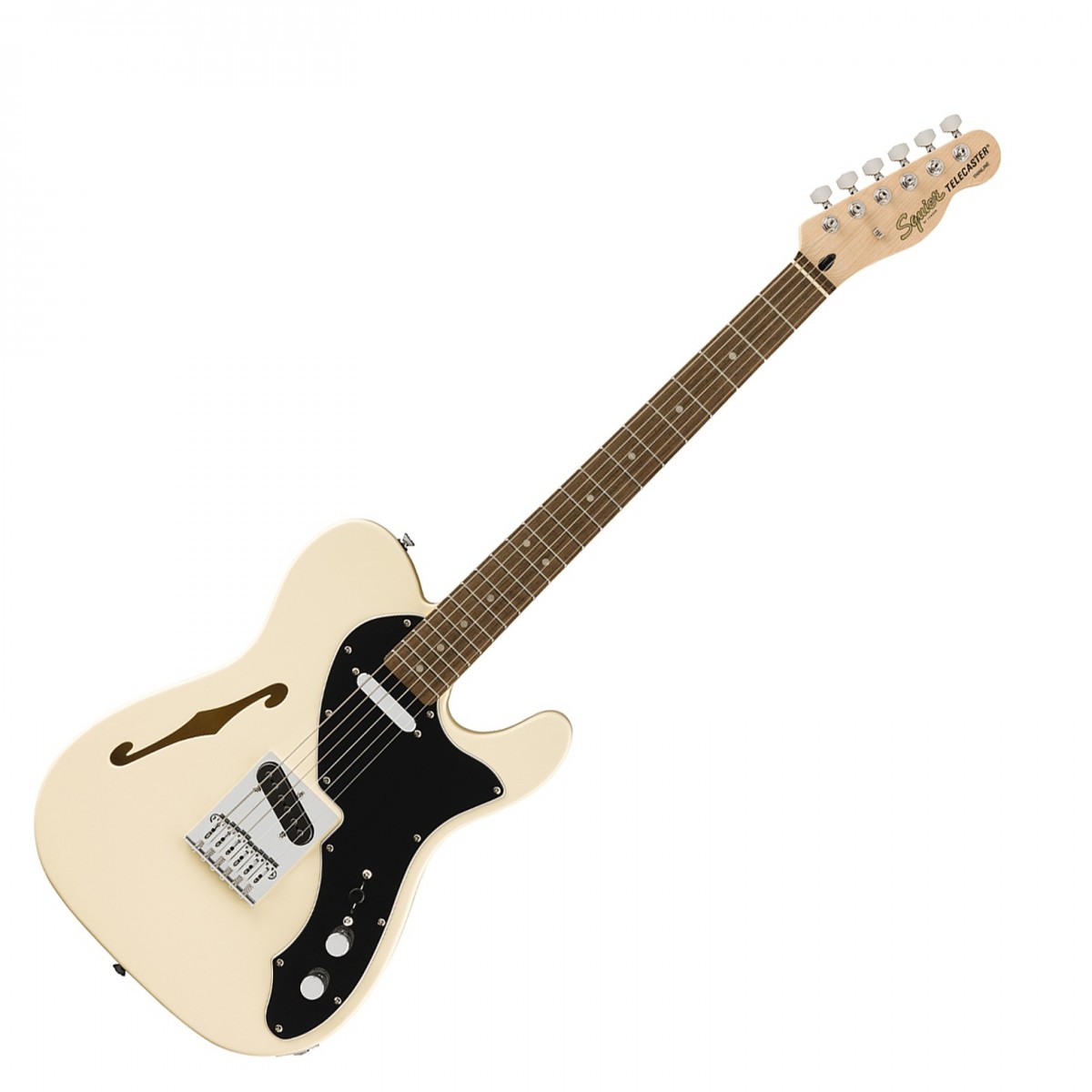 SQUIER AFFINITY SERIES TELECASTER THINLINE, OLYMPIC WHITE