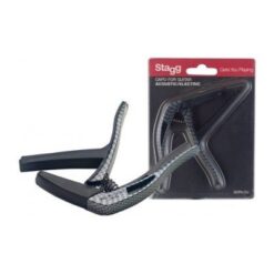 STAGG CURVED TRIGGER CAPO FOR ACOUSTIC OR ELECTRIC GUITAR