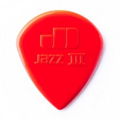 DUNLOP NYLON JAZZ 3 RED NYLON GUITAR PICKS (24-BAG)