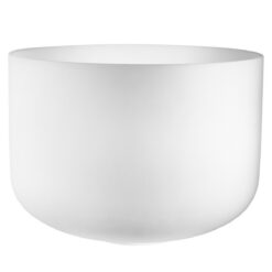 MEINL WHITE-FROSTED CRYSTAL SINGING BOWLS 16-INCH