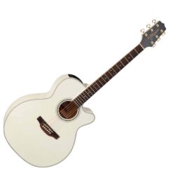TAKAMINE GN37CE-PW ELECTRO ACOUSTIC GUITAR, PEARL WHITE