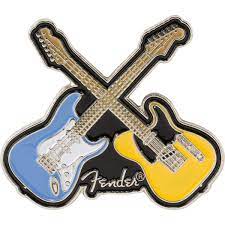 FENDER CROSSED GUITARS ENAMEL PIN