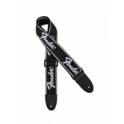 FENDER RUNNING LOGO GUITAR STRAP BLACK