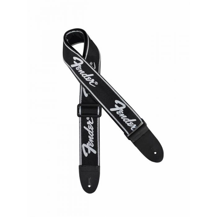 FENDER RUNNING LOGO GUITAR STRAP BLACK