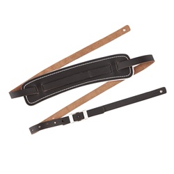 FENDER STANDARD VINTAGE STRAP BLACK LEATHER