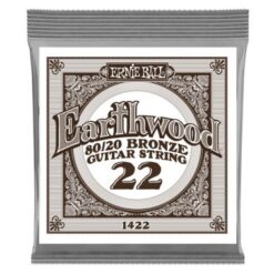 ERNIE BALL P01422 80/20 BRONZE .022, SINGLE ACOUSTIC GUITAR STRING