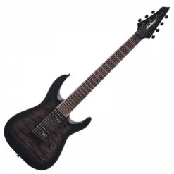 JACKSON JS SERIES DINKY ARCH TOP JS22Q-7 DKA HT, TRANSPARENT BLACK BURST