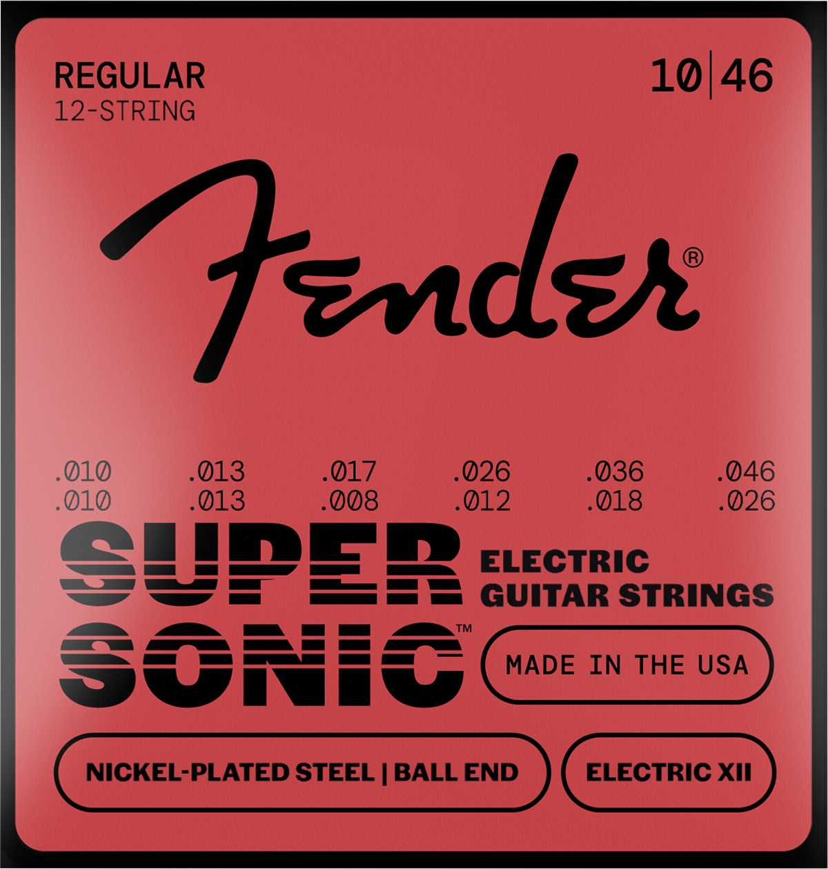 FENDER SUPERSONIC 250 ELECTRIC XII GUITAR STRINGS