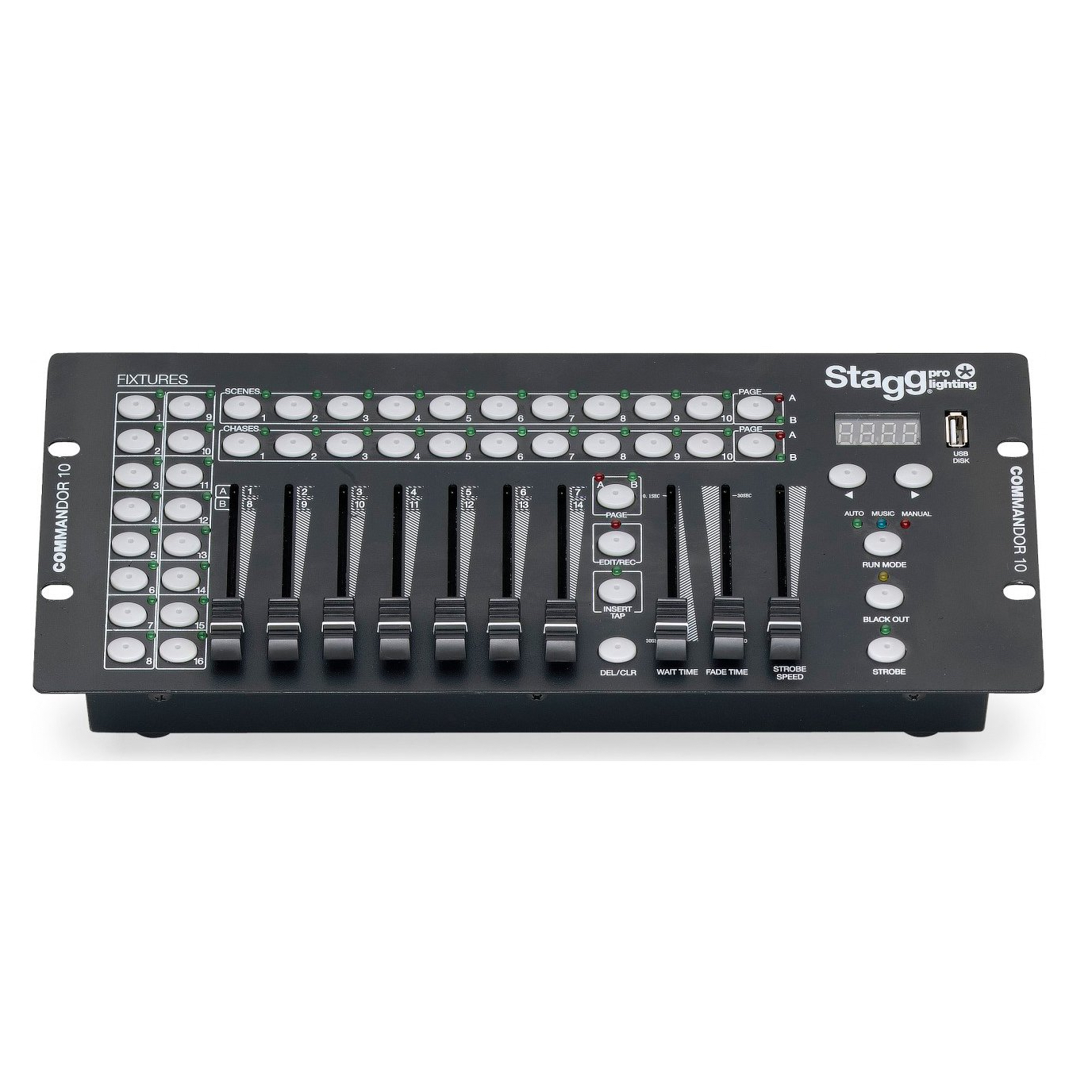STAGG COMMANDOR 10-2 DMX LIGHT CONTROLLER